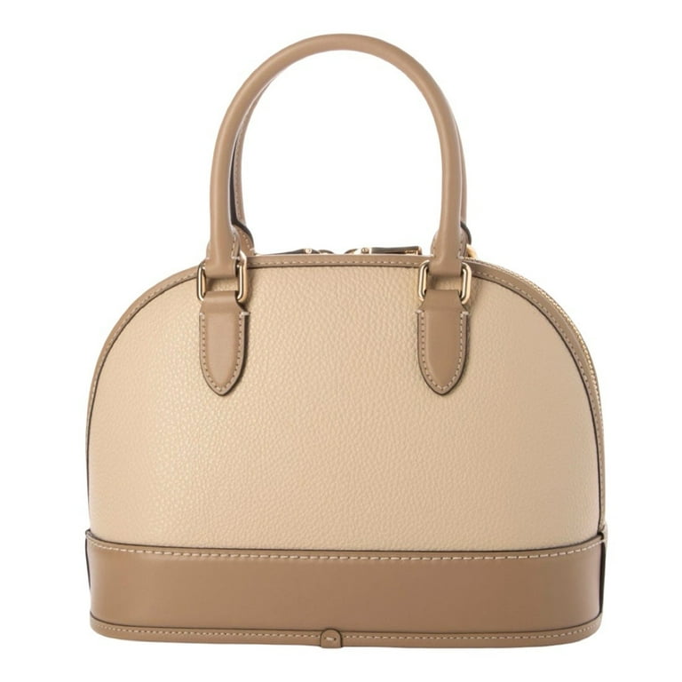 Coach Women's Sabrina Colorblock Satchel Bag in Pebbled Leather