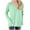 Sky Blue, variant on Viikei Sweatshirts for Women Plus Size,Oversized Tshirts for Women Solid Workout Sweatshirts Basic Long Sleeve Shirt Classic V-Neck Tops Blue S