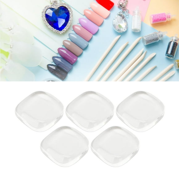 Nail Polish Display Card, Glass Square Clear Safe Nail Color Card for Home