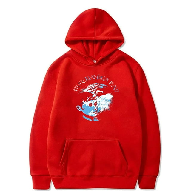 Magdalena Bay Imaginal Disk Merch Chandails à Capuchon Cosplay Unisexe Mode Chandails en Molleton à Manches Longues Pullovers,S,Rouge