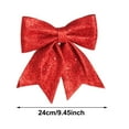 thumbnail image 3 of Glitter Christmas Tree Topper Bow Sequin Wreath Bows Large Decorative Bows for Xmas Tree Home Door Outdoor Indoor Christmas Party Decorations and Holiday Displays, 24x30cm, 3 of 6