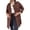 Dark Brown, variant on Fall Winter Women Jacket - Turn-down Collar Solid Color Single-breasted Coat Mid Length Loose Thermal Long Sleeved Commuting Dating Spring Fall Winter Overcoat