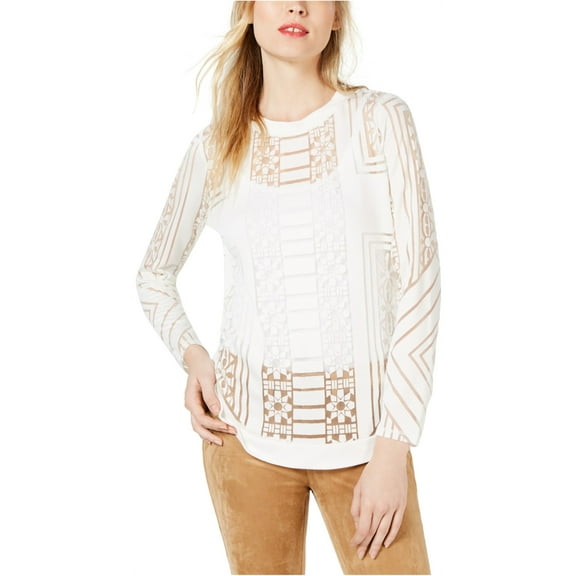 Bar Iii Womens Illusion Basic T-Shirt