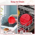 thumbnail image 5 of Air fryer Silicone Liners Reusable, 7.5IN Air Fryer Silicone Pot, Foldable Silicone Air Fryer Basket with Silicone Oven Mitts （Red）, 5 of 5