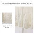 thumbnail image 6 of Baywell Lace Kitchen Valances Curtains Vintage Semi-Sheer Voile Window Valance 51.2in/53.9in Length, Lace Floral Embroidered Short Valance Curtain Swags for Small Window Living Room Bedroom, 6 of 6