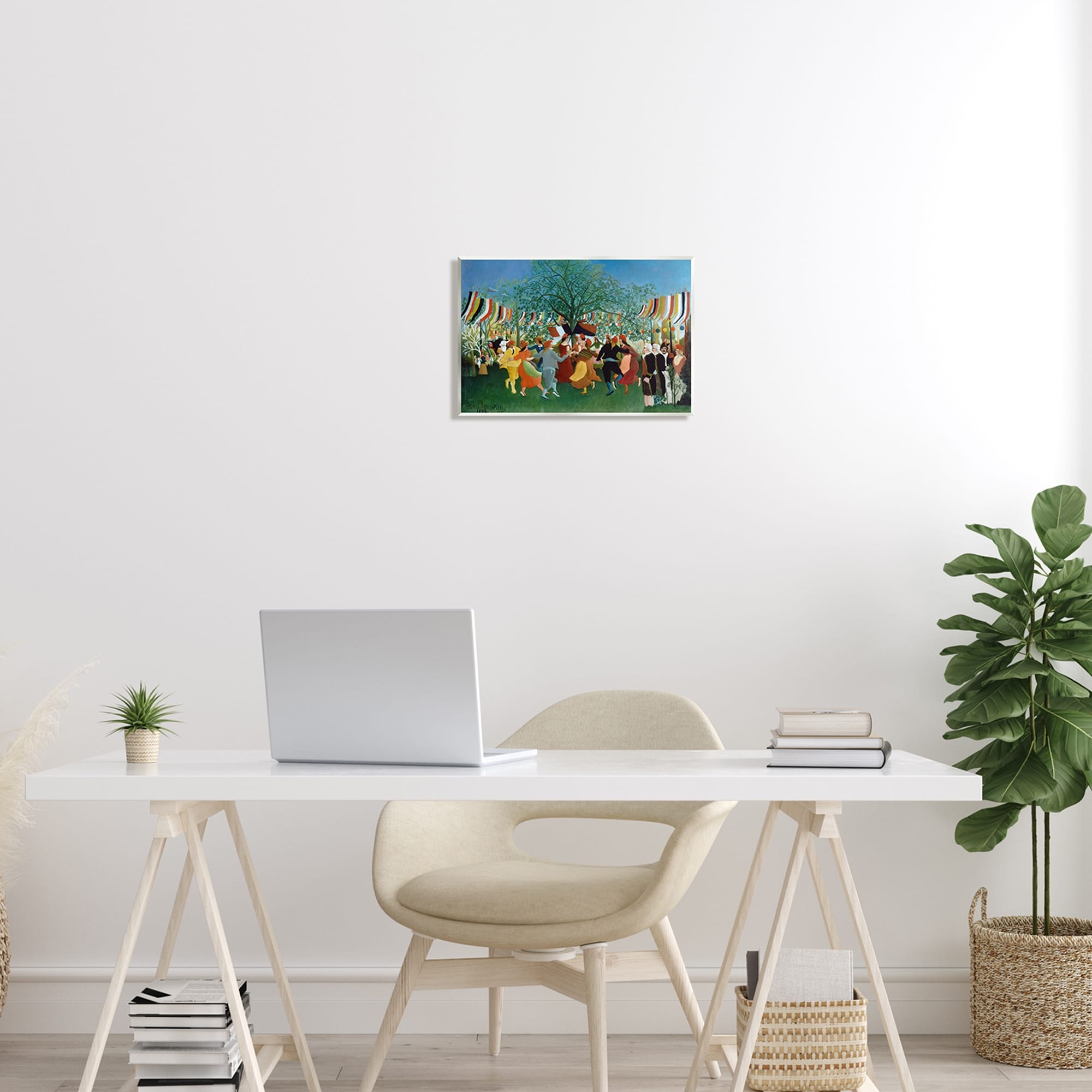 Stupell Industries A Centennial of Independence Henri Rousseau Classic Painting Painting Unframed Art Print Wall Art, Design by one1000paintings