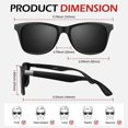 thumbnail image 2 of Gafas de sol clásicas grises CHAO polarizadas UV402 para hombre y mujer, 2 of 4