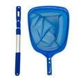 thumbnail image 3 of Isvgxsz 2024 Clearance Kitchen Accessories Swimming Pool Leaf Skimmer Net, with 3 Sections Telescopic Aluminum Pole & Nylon Medium Fine Mesh Pool Net, Pool Cleaning Tool for Removing Leaves & Debris, 3 of 5