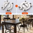thumbnail image 5 of 1set 2pcs Metal Table Connector, Latch Table Lock, Dining Table Latches, For Office Table, Furniture, Table Top Accessories Nubic, 5 of 5