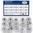 thumbnail image 1 of Juego de arandelas planas de acero inoxidable WEGOUP 200 piezas (M3-M12), 1 of 6