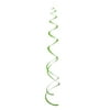 Plastic Lime Green Swirl Hanging Decorations, 26in, 8ct