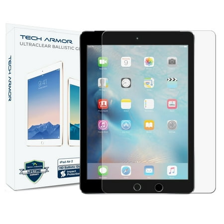 Tech Armor Apple iPad Air 2 / iPad Air (first generation) Premium Ballistic Glass Screen Protector  Protect Your Screen from Scratches and