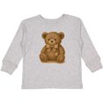 thumbnail image 3 of Inktastic Vintage Teddy Bear with Patch Boys or Girls Long Sleeve Toddler T-Shirt, 3 of 5