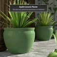 thumbnail image 2 of Red Lantern Large 20" Celadon Porcelain Fishbowl Planter, 2 of 6