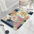 thumbnail image 3 of Pioneer Flower Floral Print Flannel Non Slip Door Rugs,Washable Door Mats Indoor,Decorative Door Mats,Dirt-Resistant and Absorbent Doormat for Entrance,Bedroom,Kitchen,Bathroom,31.5"x17", 3 of 4