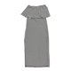 thumbnail image 2 of bar III Vestido maxi sin tirantes con hombros descubiertos para mujer, negro, extra pequeño, 2 of 2