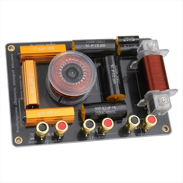 2 Way 1100W Speaker Frequency Divider Audio Hi-Fi High-Low Crossover Board 1600Hz Stage Home Theater Audio Crossover