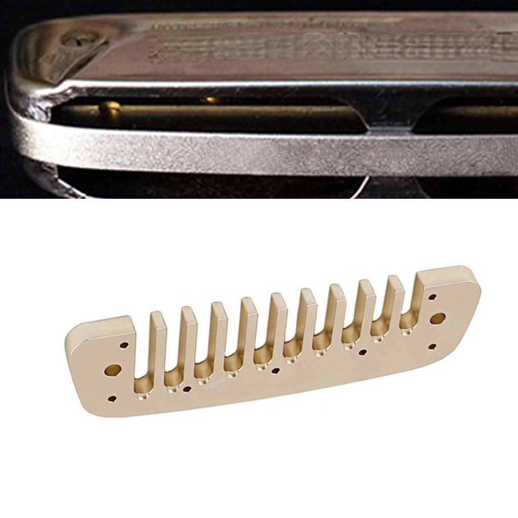 WINDLAND Practical Metal Harmonica Comb for Musicians Students 10 Holes Blues Harp