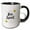 Black/White, variant on 3drose, Motivational Quote Bee Sweet with Honeybee, 11oz Two-tone Yellow Mug
