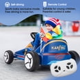 thumbnail image 5 of TOBBI 12V Kids’ Go Kart, Outdoor Battery Powered Ride on Car for Boys and Girls Aged 3-8, Children’s Electronic Toy Go Kart with 2 Speed Modes, Remote Control,Bluetooth, Blue, 5 of 9