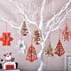 thumbnail image 2 of Christmas Tree Decoration Pendant Painted Wooden Hollow 3D Laser Print Bells Snowflake DIY Gift Navidad Noel Xmas Decorations, 2 of 5