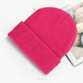 thumbnail image 4 of YAOBAMM Chapeau Uni Hommes Femmes Automne Hiver Bonnet Tricoté Chapeau Uni Sans Bord Rétro Rond Dôme Extérieur chandail-Over Chapeau de Ski Mode Urbaine, 4 of 7