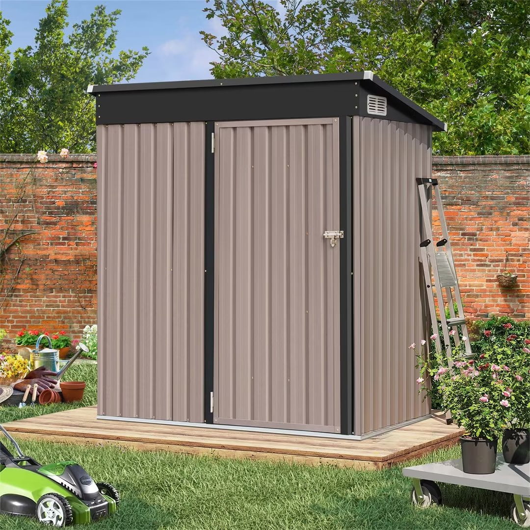 Outdoor Storage Shed, 5x3 ft Metal Sheds & Outdoor Storage Shed