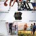thumbnail image 5 of ZHAOCHENG piezas de rodilleras deportivas Rodilleras para exteriores Rodilleras para proteger las rodillas, adecuadas para deportes como baloncesto, correr, tenis, ciclismo, etc. Negro, Talla M, 5 of 5