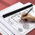 thumbnail image 4 of Architectural Ruler 30 cm Aluminum Triangular Ruler Various Scales 1:20, 1:25, 1:50, 1:75, 1:100, 1:125 for Architects, 4 of 5