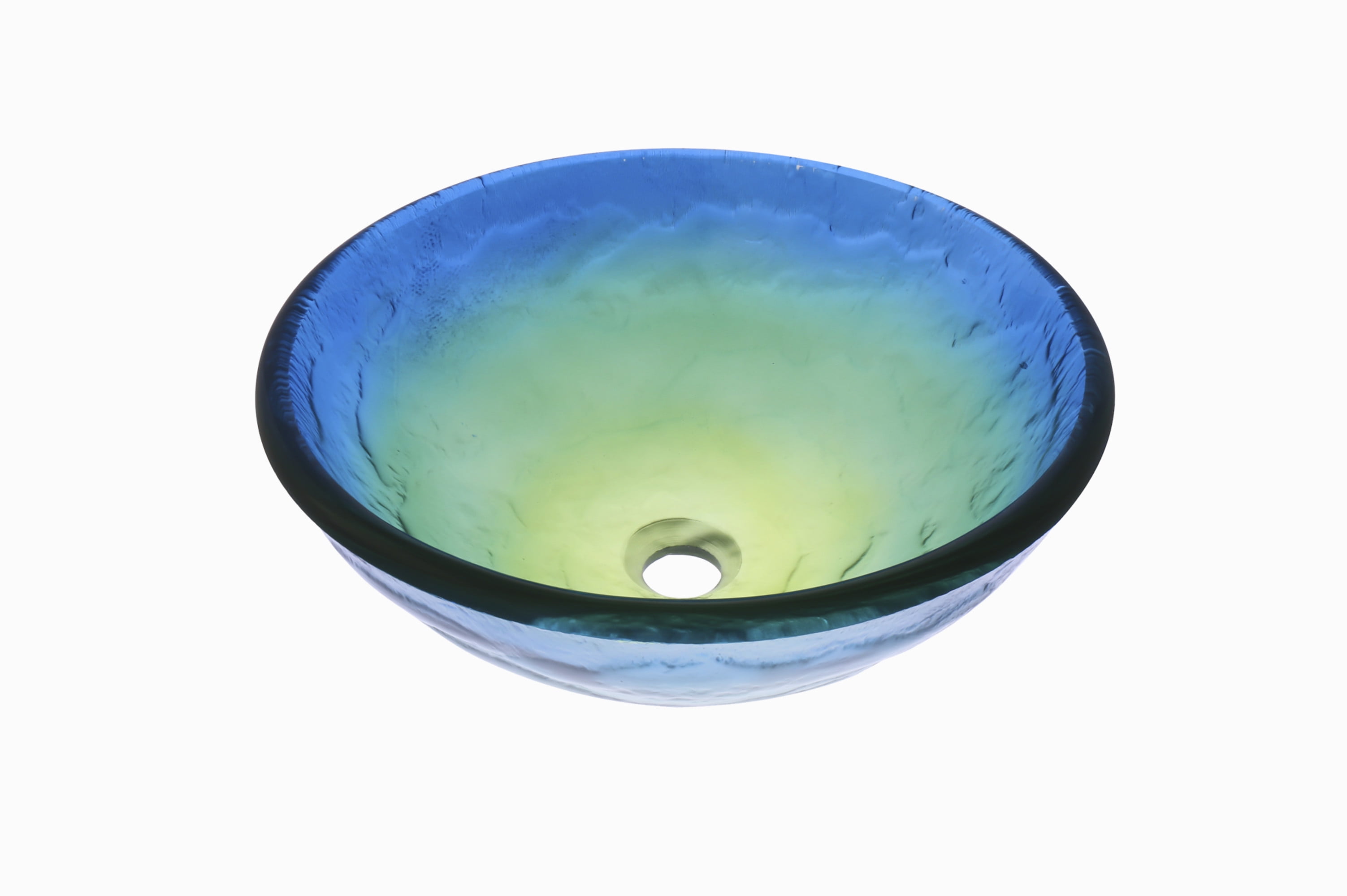 Miseno MNO-191-ORB Circular 16-1/2" Glass Bathroom Sink; Oil Rubbed Bronze Drain