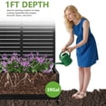 thumbnail image 4 of MAYEERTY 72x47x16 Inch Black Metal Rectangular Planter Box with Trellis, 5 Piece Set for Outdoor Garden & Patio, 4 of 6