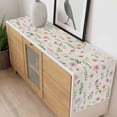thumbnail image 4 of Pink Spring Floral Table Runner - 70 Inch Long, Kitchen Dining Table Runner Dresser Scarves, Flowers Elegant Pastoral Rustic Farmhouse Decor for Coffee Tables Wedding Party Banquet, 4 of 8