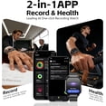 thumbnail image 6 of AI Smart Watch with Voice Recorder, Transcribe & Summarize with AI for Meetings, App Control, Supports 135 Languages, 2.13" AMOLED Display, Health, Fitness & Sleep Tracker, 80+ Workout Modes, Black, 6 of 7