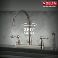 thumbnail image 5 of Delta Windemere Two-Handle Kitchen Faucet - 21996LF-SS - Stainless, 5 of 5