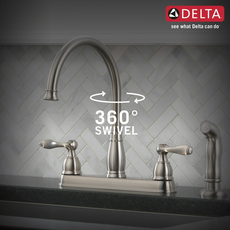 Delta Windemere Water-Efficient 2-Handle Kitchen Faucet with