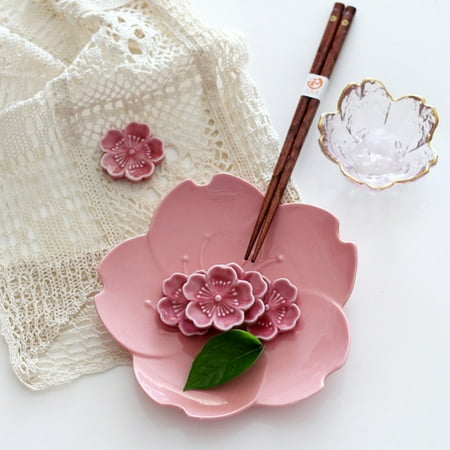 

Ceramic Colorful Sakura Chopstick Rest Multi-color Sakura Chopstick Rest Ceramic Crafts For Table Kitchen