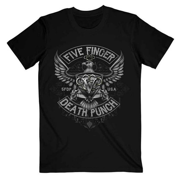 Five Finger Death Punch Unisex T-Shirt Howe Eagle Crest (XX-Large)