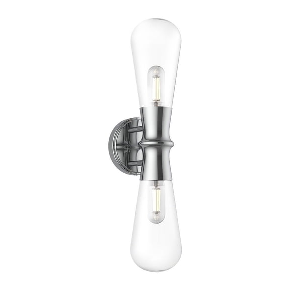 WV464002CH-Alora Lighting-Marcel - 2 Light Bath Vanity-21.38 Inches Tall and 5.13 Inches Wide-Chrome Finish