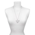 thumbnail image 3 of Delight Jewelry Silvertone Small Gelato Script Initial - W - Let Things Go Fall Zoey Charm Necklace, 28", 3 of 4