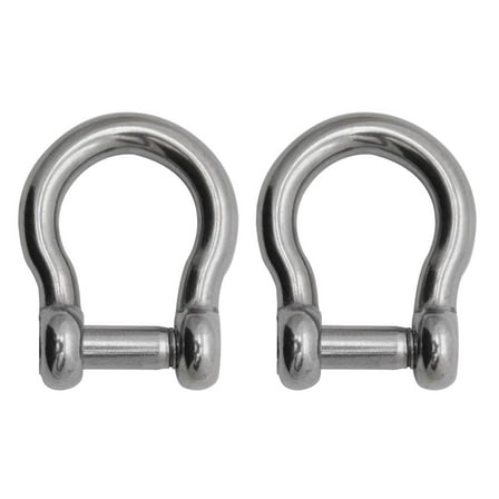 Extreme Max 3006.8414.2 BoatTector Stainless Steel Bow Shackle with No-Snag Pin - 1/2", 2-Pack