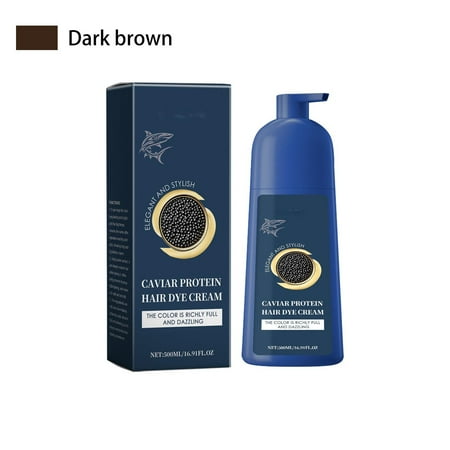 Lightning Deals of Today Prime By Hour -Based Hair Coloring Cream Caviar Hair Colour Cream Qiweitang Shampoo Hair Dyes Natural Hair Dyes Caviar Protein Hair Dyes for Women Men 500ml Clearance