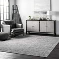 thumbnail image 2 of nuLOOM Sherill Ripple Modern Abstract Living Room or Bedroom Area Rug, 8' 10" x 12', Grey, 2 of 4