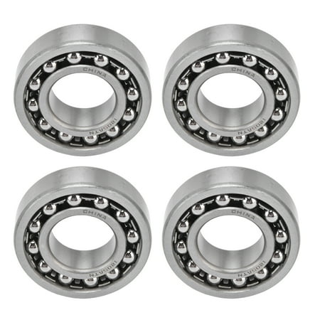 

Self Aligning Ball Bearing 4PCS Stable Rotation Wear Resistant Double Row Bearings For Roller Skates For For Motors 1204 1205 1206 1207 1208