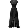 thumbnail image 2 of Franhais Women Maxi Dress Lace Cap Sleeve Party Dress Casual Ruffle A-Line Dress, 2 of 6