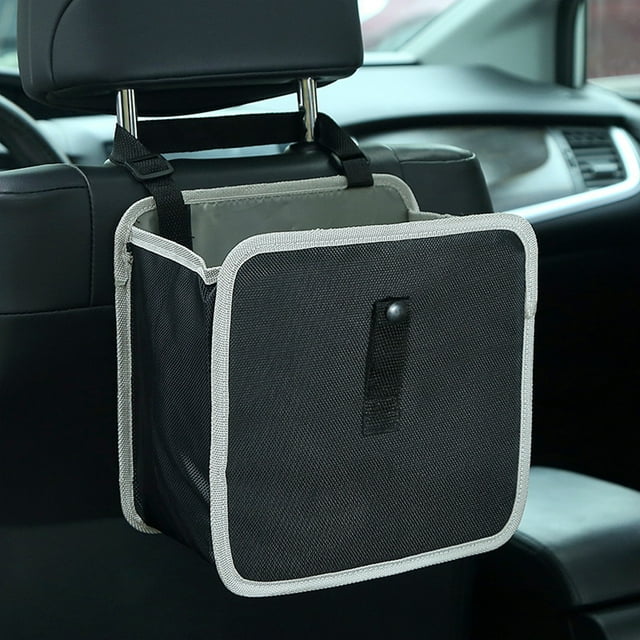 Car Seat Hanging Storage Bag,Multifunctional Car Garbage Organizer,Rear Seat Pocket Storage,Durable Cloth Trash Holder,Foldable Car Storage Net,Vehicle Interior Organization Solution