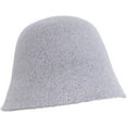 thumbnail image 2 of CoCopeaunts Wool Bucket Hats Autumn Winter Solid Color Simple Basin Caps Outdoor Warm Windproof Leisure Women Fisherman Hat, 2 of 8