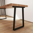 thumbnail image 6 of Metal Table Legs 28"x24" Heavy-Duty Black, 2Pcs for Desk Dining Office, 6 of 16