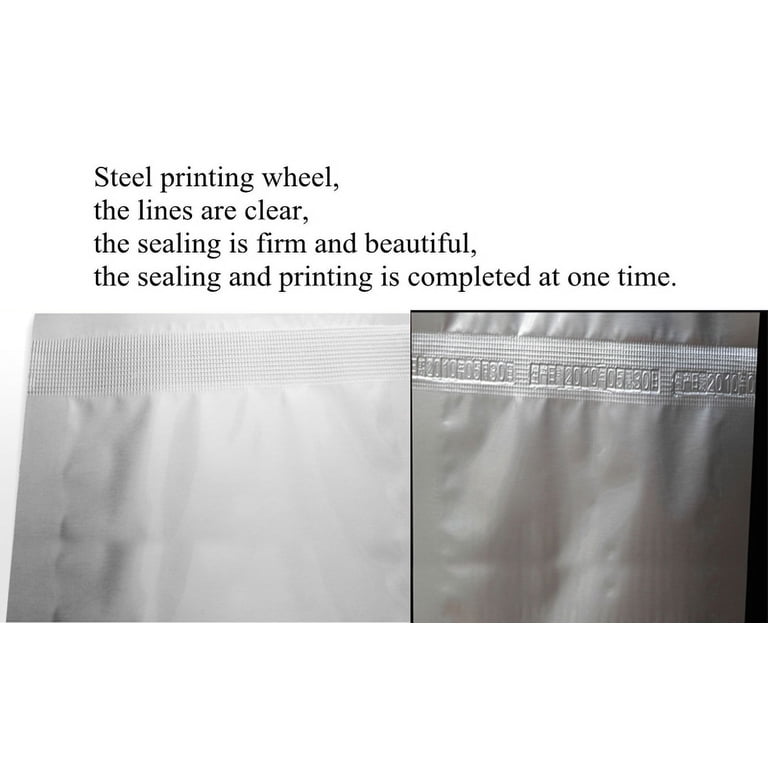 INTBUYING FR-880 Automatic Band Sealer Machine - For PVC & Foil Bags, 110V, With Vertical Frame