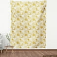 thumbnail image 4 of Ambesonne Floral Fabric by the Yard Upholstery, Hand Drawn Dots, 10 Yards, Yellow and White, 4 of 5