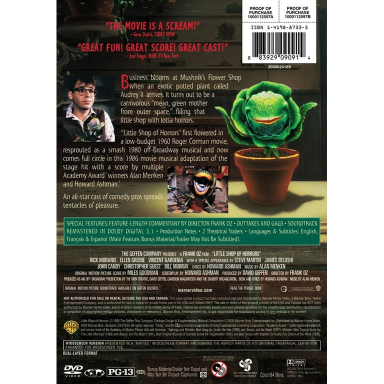 Little Shop Of Horrors (DVD,Std,Ws) - Walmart.com